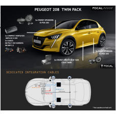 FOCAL INSIDE Speaker Upgrade Pack 6.2 Impulse to Fit PEUGEOT 208 II 2019>